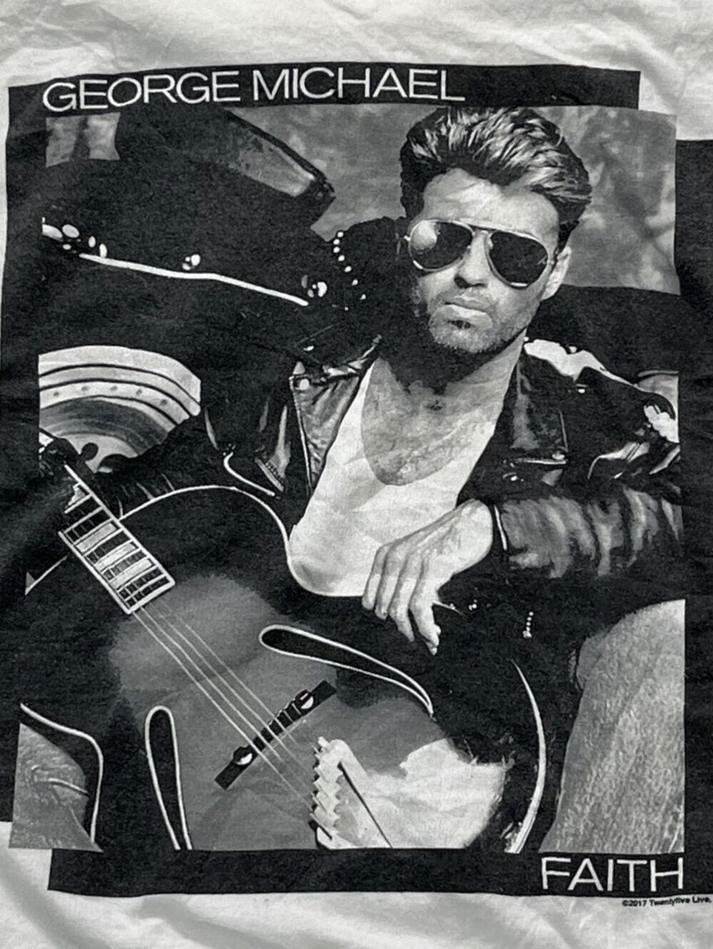 George Michael Preowned Small V-Neck T-shirt